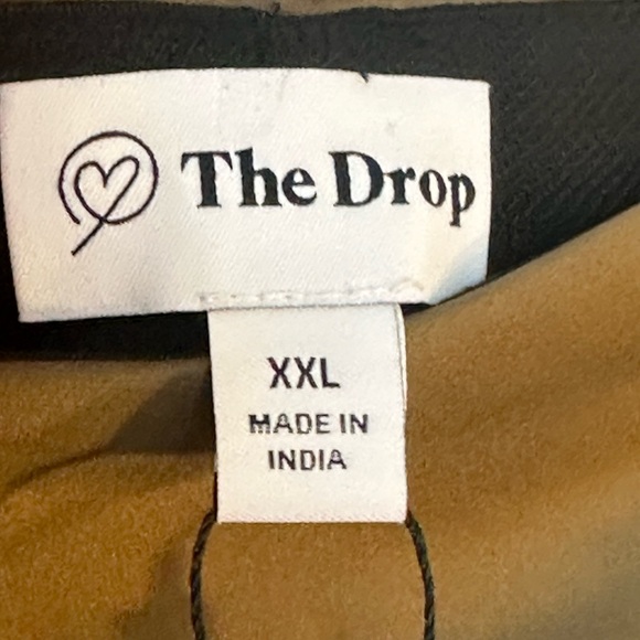 NEW The Drop Olive Green Satin Elastic Waist MIDI Skirt, Size XXL - Picture 3 of 7